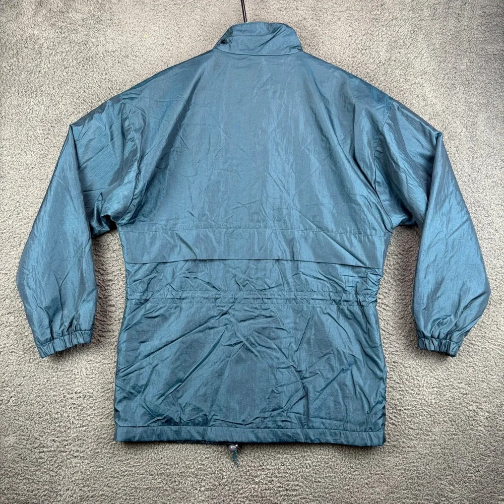 Vintage Stony Brook Mens Teal‎ Lightweight Nylon Windbreaker Jacket Size Small